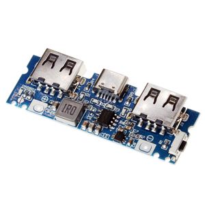 ماژول پاوربانک 2خروجی با 2ورودی microUSB , typeC مدل LX-LBU2C