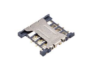 سوکت سیم کارت میکرو 6Pin پلاستیکی با هولدر