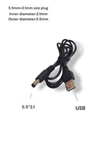 کابل USB به فیش آداپتور نری 5.5*2.1