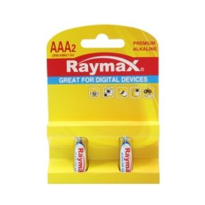 باتری نیم قلمی آلکالاین دوتایی مارک Raymax