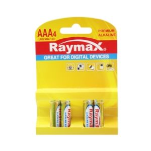 باتری نیم قلمی آلکالاین چهارتایی مارک Raymax