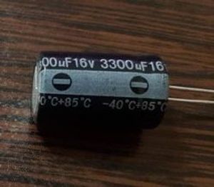 NL 16V 3300uF – خازن الکترولیت، 16 ولت، 3300 میکروفاراد