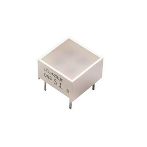 ال ای دی مربعی 10*10 دو رنگ قرمز و نارنجی قاب دار LITE-ON مدل LTL-4201
