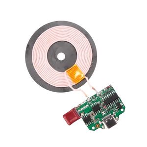 ماژول شارژر وایرلس 15W با پورت Type-C به همراه صفحه کویل شارژ