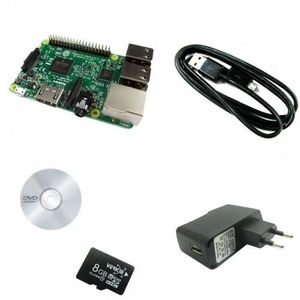 پک کامل راه اندازی رزبری پای   Raspberry Pi 3 WiFi-Bluetooth B با تغذیه و microSD و سیستم عامل ها