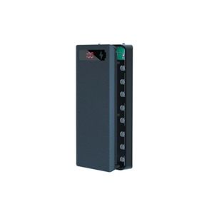 کیس پاور بانک 8 باتری فست شارژ با دو ورودی Micro USB - Type C دو خروجی USB مشکی