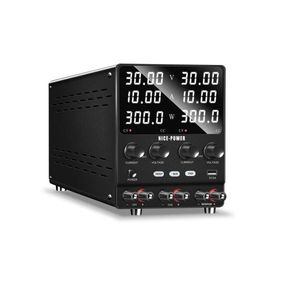 منبع تغذیه متغیر 0 تا 30 ولت 10 آمپر دوبل NICE-POWER مدل SPS3010-2KD