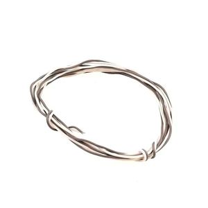 سیم دو رشته ای تلفنی رانژه 0.6*2 سفید قهوه‌ای