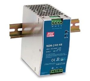 منبع تغذیه ریلی 24 ولت 10 آمپر MeanWell NDR-240-24