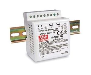 منبع تغذیه ریلی 24 ولت 2 آمپر MeanWell DR-45-24