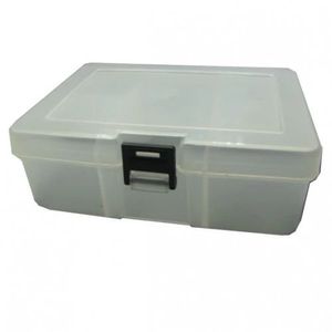 جعبه پلاستیکی سفید 16x12x6 سانتی متر