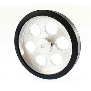 چرخ 6 سانتی متر آلومینیومی با سوراخ 3