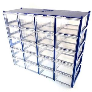 جعبه 20 خانه  آبی 4*5