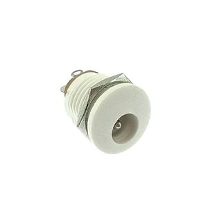 جک آداپتور پلاستیکی رو کار 5.5 میلی متر سفید