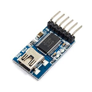 ماژول مبدل Mini USB به سریال TTL با تراشه FT232RL مدل 6 پین