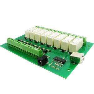 ماژول کنترل رله 8 کانال ایزوله USB OPTO RLY816