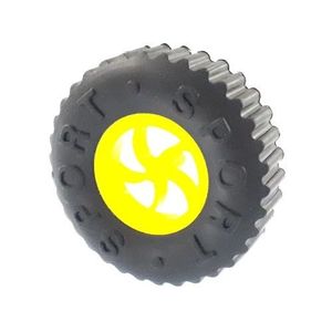 چرخ پلاستیکی روبات SPORT قطر 55 میلی متر