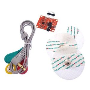 ماژول سنسور الکتروکاردیوگرافی (ECG) AD8232 به همراه الکترود