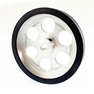 چرخ 6 سانتی متر آلومینیومی با سوراخ 5