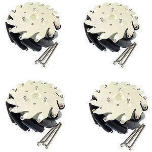 پک چهارتایی چرخ ربات 127mm آلومینیومی Mecanum