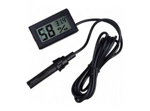 دماسنج و رطوبت سنج روپنلی سیمدار LX8011 رنگ مشکی