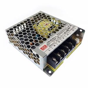تغذیه سوئیچینگ فلزی 24 ولت 2.2 آمپر MeanWell LRS-50-24