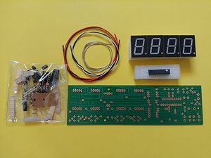 کیت ساعت دیجیتالی 1 با 7Seg قرمز رنگ سایز 2X2.8