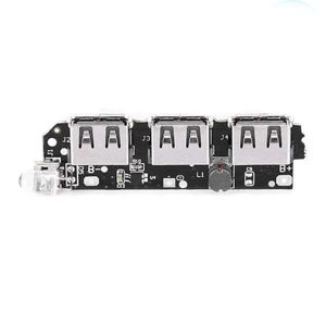 ماژول پاور بانک سه خروجی 2.1 آمپر 5 ولت USB با نمایشگر ال ای دی YN-957