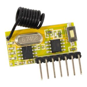 گیرنده ریموت کد لرن 4 کاناله 433MHz مدل RXC6 با کارکرد لحظه ای