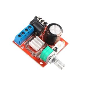 ماژول آمپلی فایر 2x10W وات دو کانال استریو PAM8610 با ولوم صدا و کلید Mute