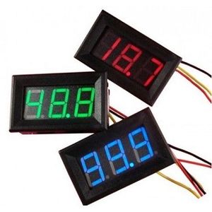 ولت متر قابدار قرمز 0.56 اینچ 100V-0