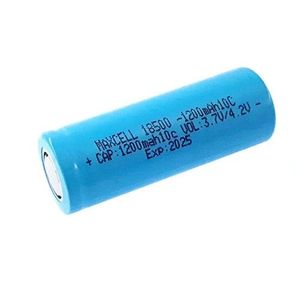 باتری لیتیوم یون 18500 تک سلول 3.7 ولت 1200mAH 10C