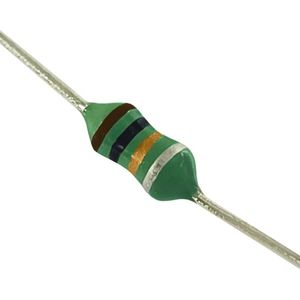 سلف مقاومتی 1 میکرو هانری 1/4 وات 5 درصد