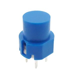 کلید شستی فشاری گرد آبی مدل TS4-3TW