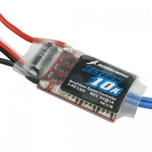 اسپید کنترلر موتور براشلس 10 آمپر Hobbywing