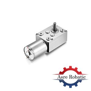 موتور دی سی گیربکس دار حلزونی ZWL-FP12V 50RPM