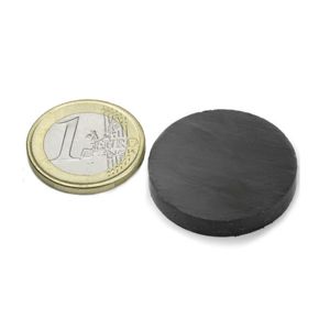 آهنربا گرد فریت سکه ای (مگنت سرامیکی) 5*30 FR