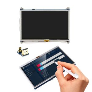 مانیتور و LCD لمسی 5 اینچ رزولوشن 800x480 با پورت HDMI و قلم مخصوص