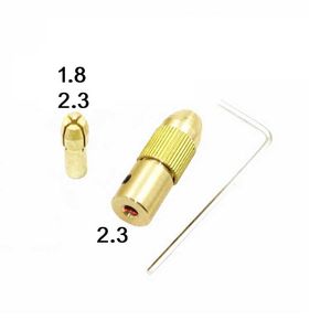 سه نظام با قطر شفت 2.3mm و مته 1.8 تا 2.3 میلی متر