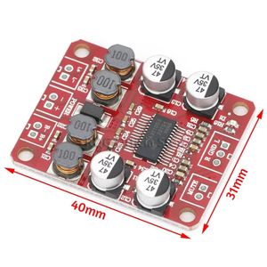 ماژول آمپلی فایر استریو HW-644 برد قرمز 12 تا 24 ولت 30w با آی سی TPA3110D2