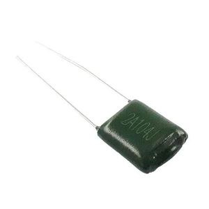 خازن پلی استر 100nF 100v سبز