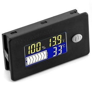 ماژول نمایشگر ظرفیت باتری بارگراف و دما 0 تا 179 درجه و ولتمتر 12 تا 24 ولت