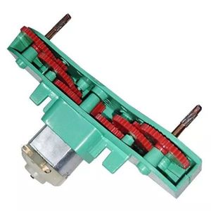 گیربکس پلاستیکی دو شفت (دوطرفه) 10 دنده با موتور آمپر پایین دور بالا بدون کانکتور درجه یک