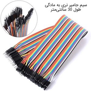 سیم جامپر 40 رشته نر به ماده 30 سانتی