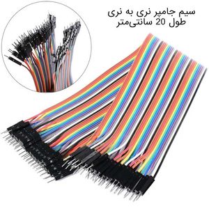 سیم جامپر 40 رشته نر به نر 20 سانتی