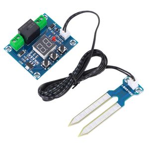 ماژول کنترل و سنجش رطوبت خاک XH-M214 با رله و نمایشگر سون سگمنت