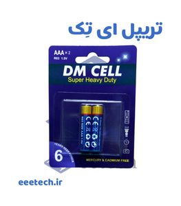باتری نیم قلمی DM CELL| کارت 2 عددی | سایز AAA