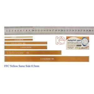 FFC Yellow 30PIN 0.5mm Same Side 30cm - کابل فلت 30پین بسیار با کیفیت