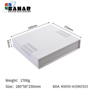 BDA 40010-A1 W250 جعبه فلزی با پانل پلاستیکی