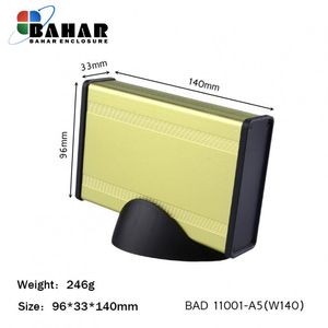 BAD 11001-A5(W140) جعبه آلومینیومی اکسترود پانل پلاستیکی